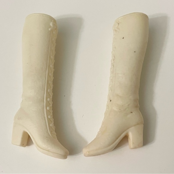 Vintage 1970 Barbie Francie Soft Lace Up Boots Mattel Korea - Picture 13 of 16